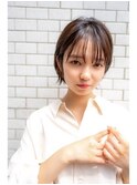 『AUSTIN』ダブルバングブランジュ×小顔ワンサイドショート