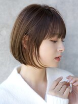 エインアンリー 表参道(AIN.ANLY.)&nbsp;前髪あり耳掛けショートボブ20代30代40代【AIN.表参道】川原大地