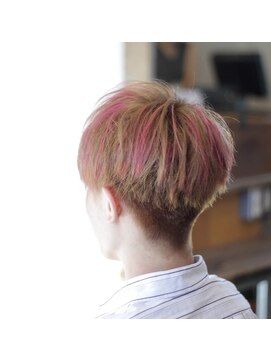 シゾーマエダ(ciseaux maeda) ピンクメッシュマッシュショート