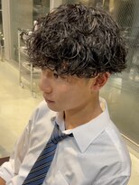 メンズカジュアル波巻きスパイラルツイストスパイラルパーマ