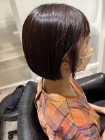 トッカ 浅草店(tocca) 【鮫嶋】ミニボブ×レッドブラウン☆