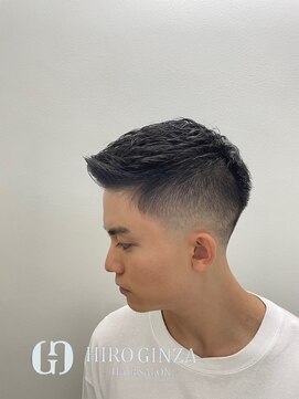 ヒロギンザ 五反田店(HIRO GINZA) 理容室　フェード　断髪　前上げ