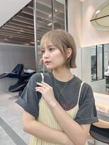 ロンドシエル 横浜(Lond ciel)&nbsp;【ボブ】ぷつっとラインのあるやや前下がりボブが可愛い！横浜