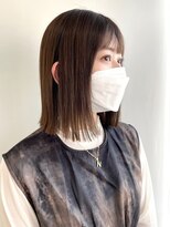 クイントネオリーブ 自由が丘正面口店(quint:neolive)&nbsp;斜めバング/グレージュカラー/シルキーベージュ/自由が丘