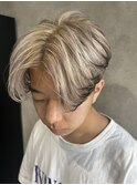 【men's】ブリーチ2回エンドカラー（高槻/高槻美容室/メンズ）