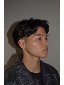 シェノン オム 梅田(CHAINON HOMME) MEN'S HAIR/ニュアンスパーマ/センターパート/マッシュパーマ