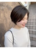 石橋阪大前/ショート/ボブ/酸性ストレート/髪質改善/グレージュ