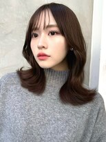 ミラリー トウキョウ(Mirareee Tokyo)&nbsp;20代30代40代◎前髪パーマグレーベージュレイヤーロング黒髪