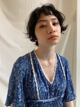キース ヘアアンドメイク 恵比寿(kith. hair&make) 無造作ハンサムショート＊ナチュラルブラウン