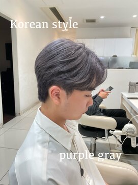 アッシュ 武蔵小金井店(Ash) 《韓国風》ミニウルフ×パープルグレー