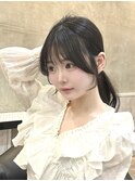 韓国風/レイヤー/小顔/前髪カット/髪質改善/グレージュ/透明感