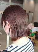20代30代40代ストレートボブリップラインラベンダーベージュ