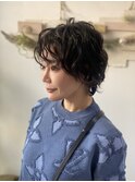 ショートさんのガーリィウェーブヘア