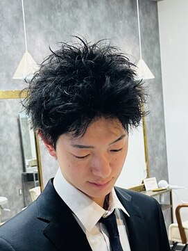 フォンド 津田沼(fond.) カルマパーマ/ベリーショート/ダークアッシュ/ニュアンスパーマ