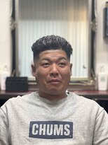 ガイズ ヘアー イサミ(GUY'S HAIR 133) 極道パーマ/ホワイトメッシュ/ホワイトハイライト