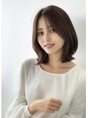 大人ナチュラルな美シルエットボブ
