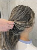 地毛育で作る地毛にハイライト!福岡ハイライト/福岡白髪ぼかし