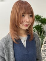 ボウ(BOW)&nbsp;アプリコットオレンジ × 姫カットレイヤー