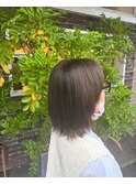 素髪風ナチュラルストレートボブ