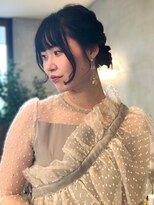 ハレ(hale) ヘアセット ヘアアレンジ お団子ヘア お団子ツインヘア 20代