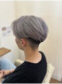 メンズヘア×ホワイトグレー#髪質改善#髪質改善カラー#前髪#韓国