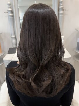 ザックラフィネ(ZACC raffine) オリーブベージュ/オリーブカラー/ワンカラー/レイヤーカット