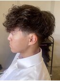 松戸駅/men's/スペインカール/テーパーフェード