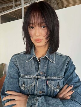 ナヌーク シブヤ(nanuk shibuya) ボブカットボブレイヤー顔周りレイヤーロブカットロングボブ