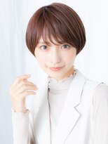 ドクターズサロン LAB 小山店 ツヤ髪モカブラウン立体感丸みショートl小山20代30代40代