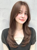 ロティー(loty)&nbsp;レイヤー 顔周りカット ブリーチなしダブルカラー 韓国 透明感