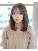 【透明感×小顔】柔らか質感のナチュラルレイヤーミディ20代30代