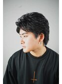 ベリショスパイキーショートべリーショートアップバングメンズ
