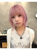 レイヤー/ラウンドバング/ハッシュボブ/韓国/ボブ/梅田