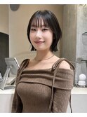 韓国ボブ/韓国レイヤー/切りっぱなしボブ