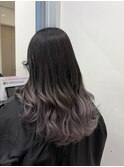 ブリーチインナーバレイヤージュグラデーションカラー夕貴