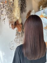 ヘアーサロン アンズ 柔らかでナチュラルなベージュブロッサムピンク