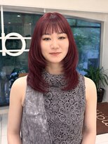 マージュ ギンザ(marju GINZA)&nbsp;ワンカラーで作るワインレッドカラー/ミディアムレイヤー