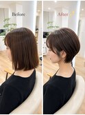 丸みショートボブ