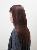 自然なストレートスタイル