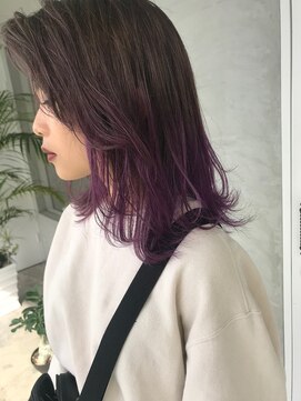 ナイーブヘアデザイン(NAiVE HAIR DESIGN) 【NAiVE hair】グラデーションパープル