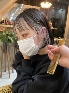 ロンド 表参道店(Lond) 【Lond表参道倉崎涼】インナーカラーが可愛い！ボブヘア