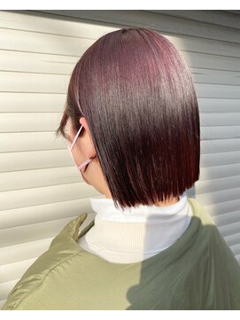 ロイジー(roijir) 表参道roijir切りっぱなしカット×ラベンダーブラウンカラー