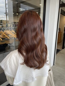 ナンバー(number+) 20代30代大人可愛いロングオレンジベージュ