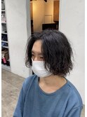ミディアム/ウルフ/メンズ/スパイラル/¥10780