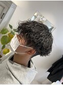 波巻きパーマ