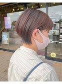 ショート×ラベンダーベージュ