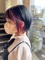 へアサロンアンドカフェガーデン(hair salon&cafe GARDEN)&nbsp;ダブルカラー/フェイスフレーミング/ピンク/ブルーブラック