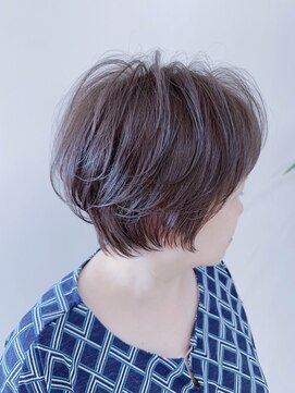 アナザヘアー なんば 高島屋前店(ANAZA hair) ネイビーブルー&コンパクトショート