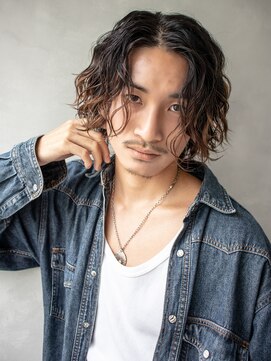 エイトメン 博多店(EIGHT MEN) メンズ/センターパート/スパイラルパーマ/博多駅