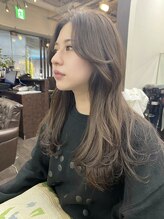 ヘアーサロン アウラ(hair salon aura) 【aura】韓国ヘア/顔まわりレイヤー/グレージュ